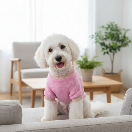 Haine - Bluza pufoasa cu inimioare MDL-21