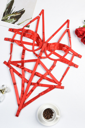 Body-uri - Body sexy cu decupaje FS-Z2955rosu