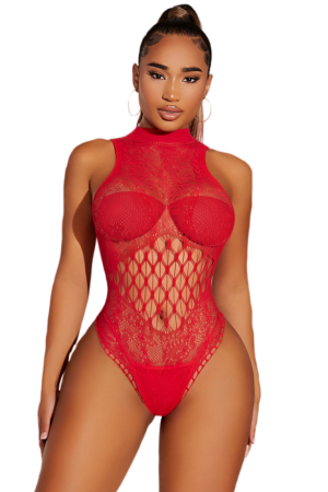 Body-uri - Body sexy cu decupaje tip plasa YD-9704