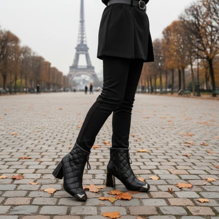 Botine - Botine imblanite 8511-11