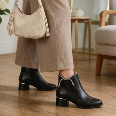 Botine - Botine imblanite B25-109