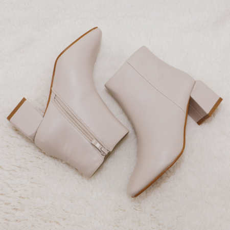 Botine - Botine imblanite X21-726bej