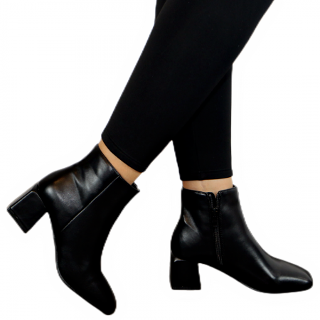 Botine - Botine imblanite X21-726negru