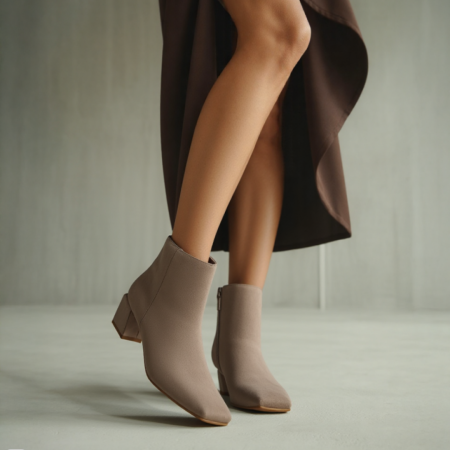 Damă - Botine imblanite X21-727khaki