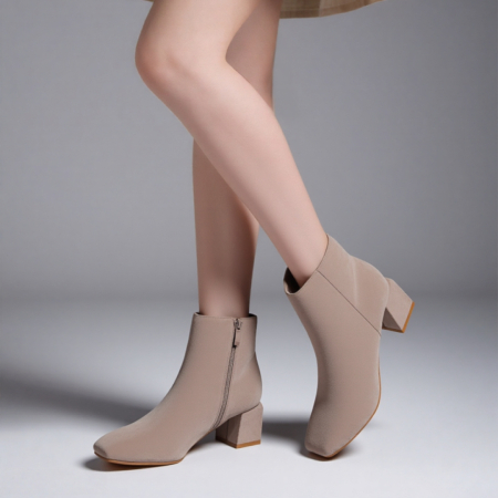 Damă - Botine imblanite X21-727khaki