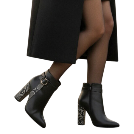 Botine - Botine imblanite A10300