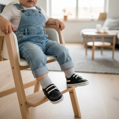 Încălțăminte copii - Botosei casual pentru primii pasi 43064-H44negru