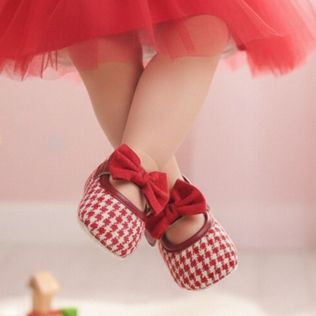 Botoșei - Botosei cu funda pentru primii pasi 43064-H01rosu