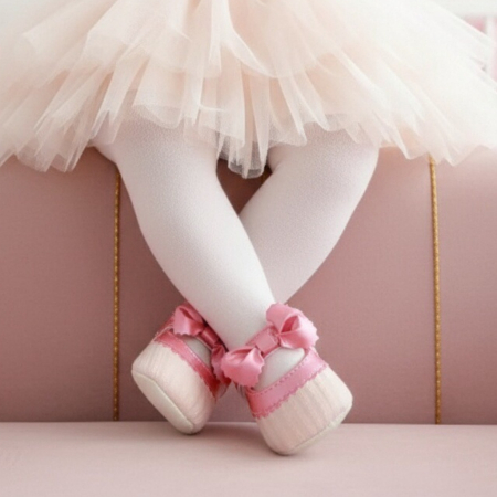 Botoșei - Botosei cu funda pentru primii pasi 43064-H148roz