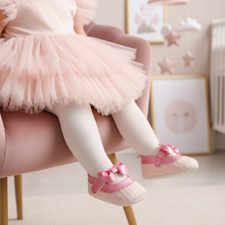 Botoșei - Botosei cu funda pentru primii pasi 43064-H148roz