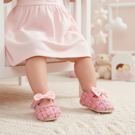 Botoșei - Botosei cu funda pentru primii pasi 43064-H34roz