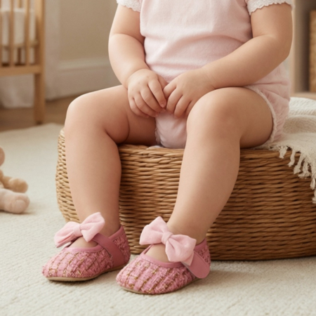 Botoșei - Botosei cu funda pentru primii pasi 43064-H34roz