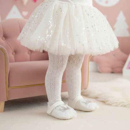 Botoșei - Botosei cu funda pentru primii pasi 43064-H96alb