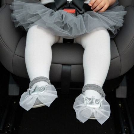 Încălțăminte copii - Botosei cu funda pentru primii pasi 43064-H96gri