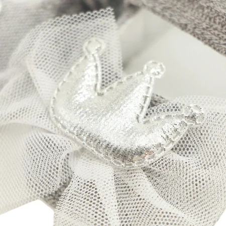 Încălțăminte copii - Botosei cu funda pentru primii pasi 43064-H96gri