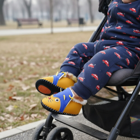 ÎNCĂLȚĂMINTE COPII 19.99 - Botosei imblaniti A26maro+albastru