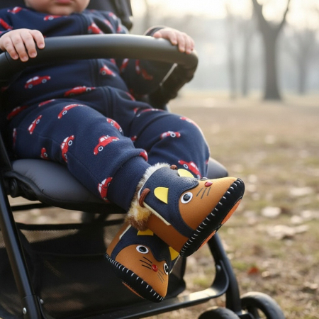 ÎNCĂLȚĂMINTE COPII 19.99 - Botosei imblaniti A26maro+bleumarin