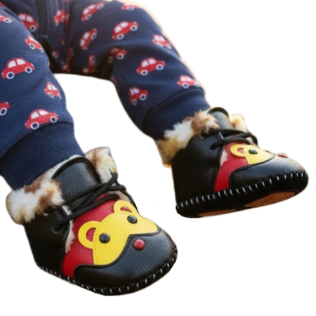 Copii - Botosei imblaniti A26negru+rosu