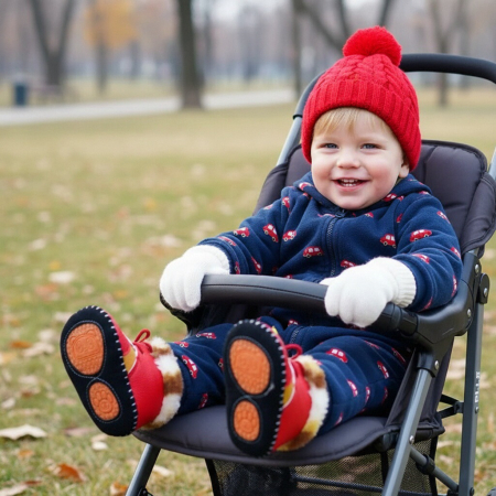 Încălțăminte copii - Botosei imblaniti A26rosu+maroB