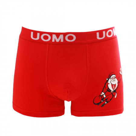 Lenjerie bărbați - Boxeri barbati din bumbac , model Craciun FY1977-2