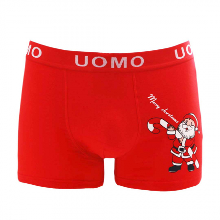 Lenjerie bărbați - Boxeri barbati din bumbac , model Craciun FY1977-3
