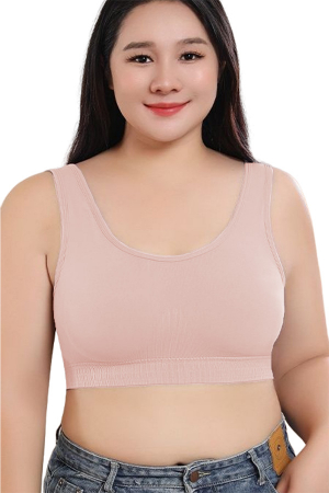 Fitness - Bustiera sport cu acoperire completa XXP-8866roz