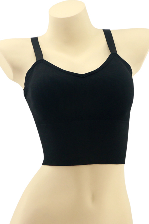 Fitness - Bustiera sport cu bretele reglabile MG-3008negru