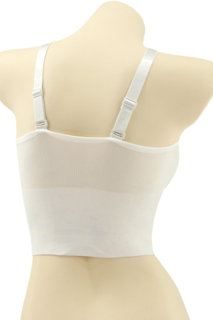 Fitness - Bustiera sport cu bretele reglabile MG-3008alb