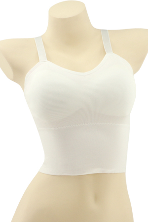 Fitness - Bustiera sport cu bretele reglabile MG-3008alb