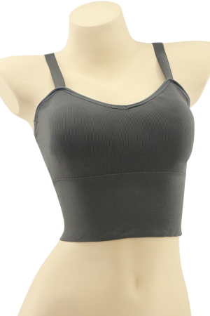 Fitness - Bustiera sport cu bretele reglabile MG-3008gri