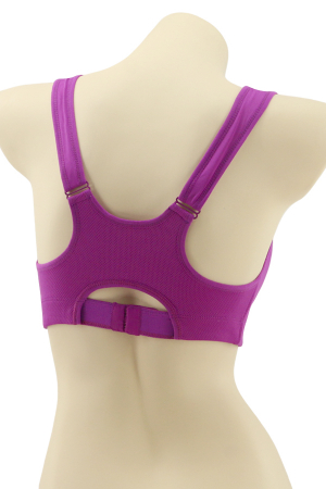 Fitness - Bustiera sport cu fermoar in fata MG-3805lila