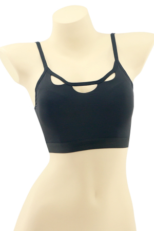 Fitness - Bustiera sport cu spatele gol MG-6001negru