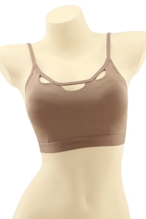 Fitness - Bustiera sport cu spatele gol MG-6001maro inchis