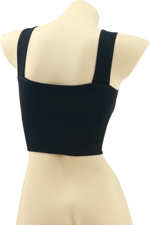 Fitness - Bustiera sport din material elastic MG-H866negru
