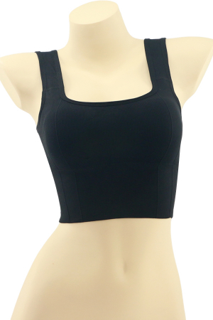 Fitness - Bustiera sport din material elastic MG-H866negru
