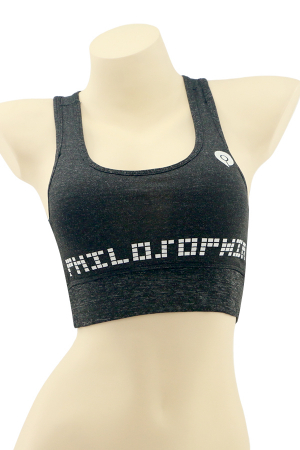 Fitness - Bustiera sport din material elastic MG-201negru