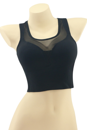 Fitness - Bustiera sport din material elastic MG-4782negru