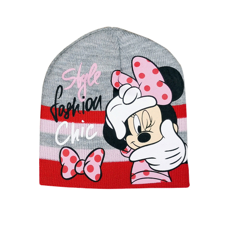 Căciuli, șepci si pălării - Caciula tricotata cu Minnie Mouse PH4323gri
