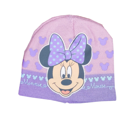 Căciuli, șepci si pălării - Caciula tricotata cu Minnie Mouse RH4260mov