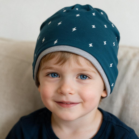 Căciuli, șepci si pălării - Caciula W-59bleumarin deschis