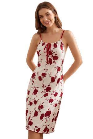 Pijamale - Camasa de noapte cu imprimeu floral SUSU-2623