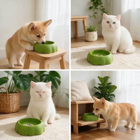 Animale de companie - Castron pentru hrana si apa 032447verde