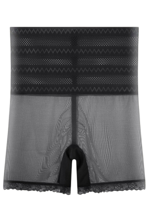 Damă - Chiloti modelatori cu dantela si talie inalta CD348negru