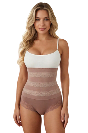 Damă - Chilot modelator cu talie foarte inalta TANG-A4298roz