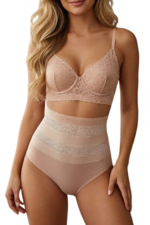 Chiloți clasici - Chilot modelator cu talie foarte inalta TANG-A4299bej