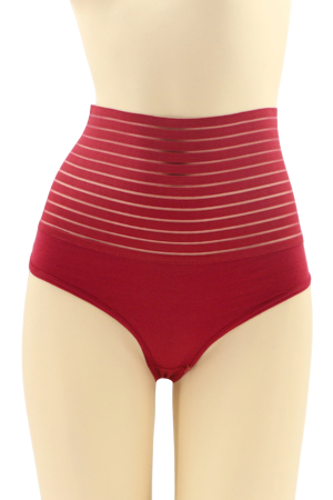 Corsete - Chilot tanga modelator cu talie inalta WS-SF66985visiniu