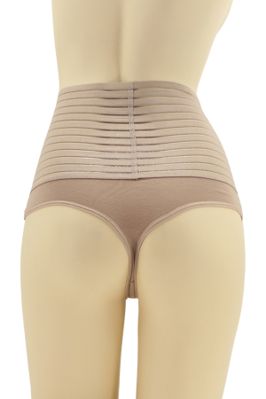 Corsete - Chilot tanga modelator cu talie inalta WS-SF66985bej