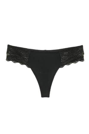 Chiloți brazilieni - Chiloti brazilieni cu dantela C21029negru