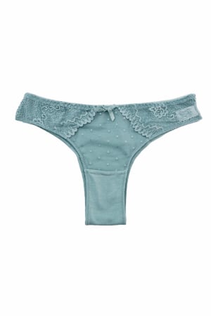 Chiloți brazilieni - Chiloti brazilieni din bumbac 85-304verde