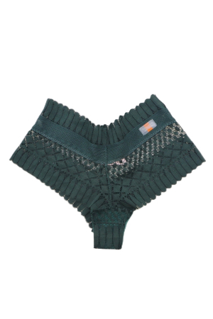 Chiloți brazilieni - Chiloti brazilieni din dantela elastica WS-1070verde